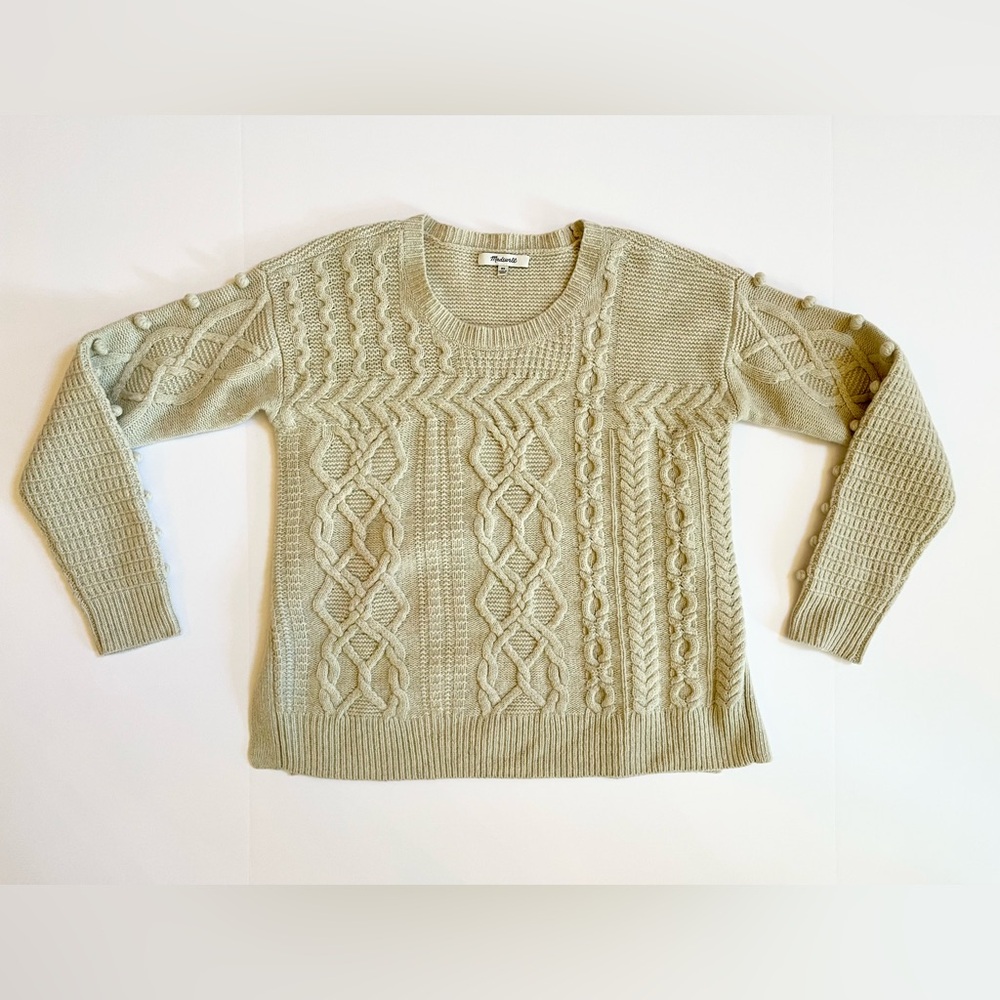 Madewell Women’s Size XS 100% Merino Wool Cream Sweater